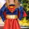 Toddler Deluxe Supergirl Costume with Cape Belt and Boot Covers Included